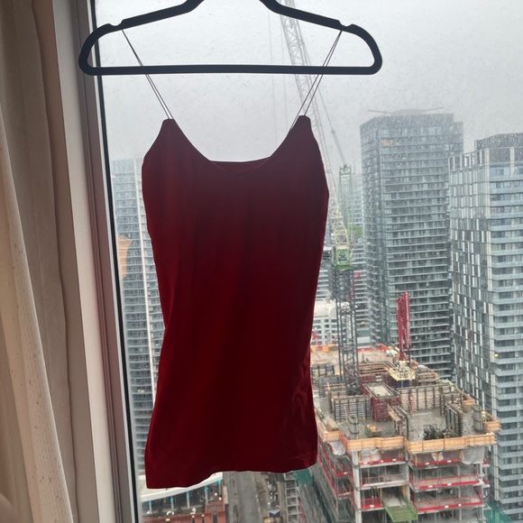 Free People Intimately 2 in 1 Seamless Cami tank top red size XS / S New - Picture 2 of 7